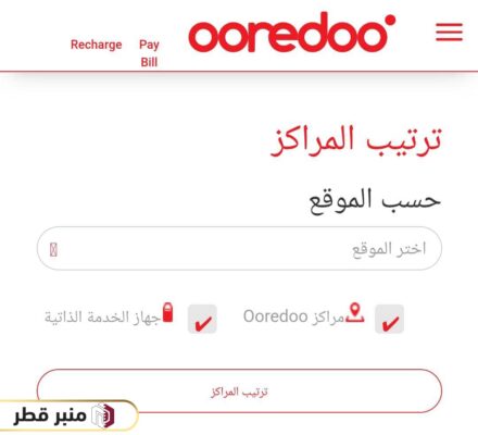 خطوات الاستعلام عن فروع اوريدو قطر