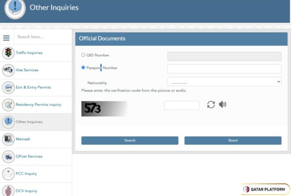 How to Check Qatar Driving License online via Passport Number