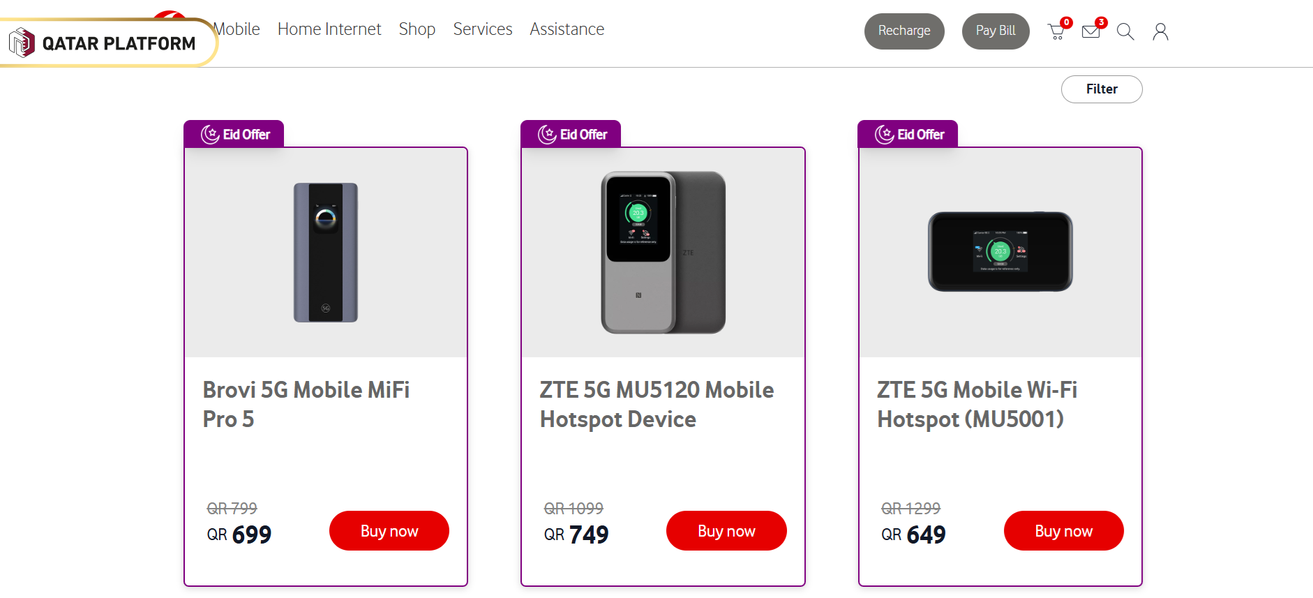 How to Buy Vodafone Qatar Pocket Wifi Online